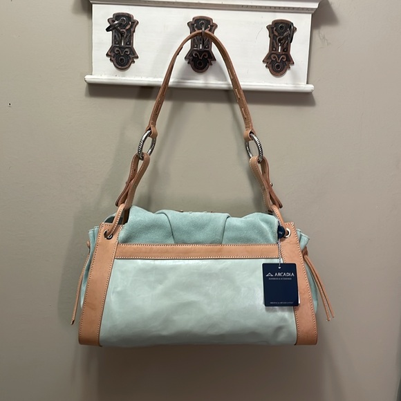 NWT Arcadia Suede Handbag - Picture 2 of 8